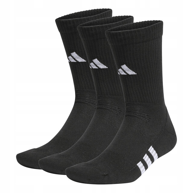 Adidas Uniseks adult logo cushioned performance crew sokken (set van 3) UTPP4419_black large