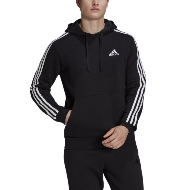 Adidas Heren essentials 3 stripes fleece hoodie UTPP825_black large