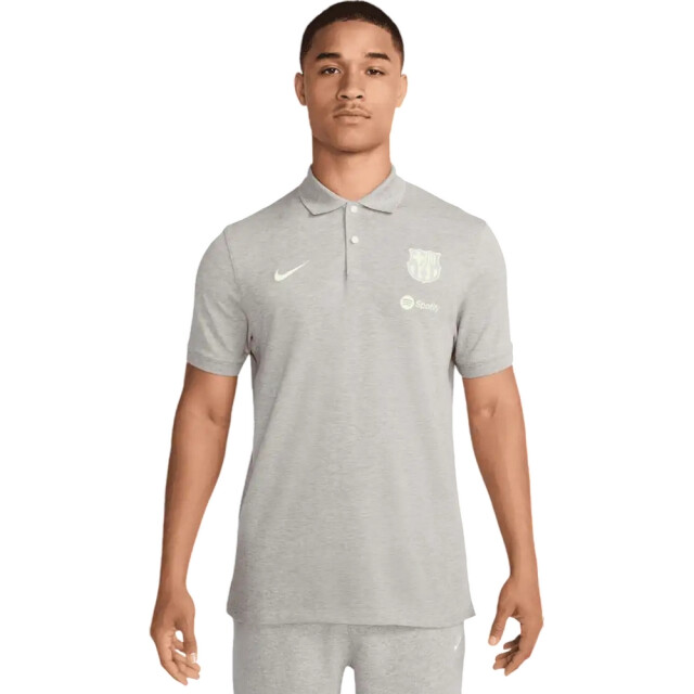 Nike Heren 2.0 fc barcelona dri-fit poloshirt UTPP4604_greysilver large