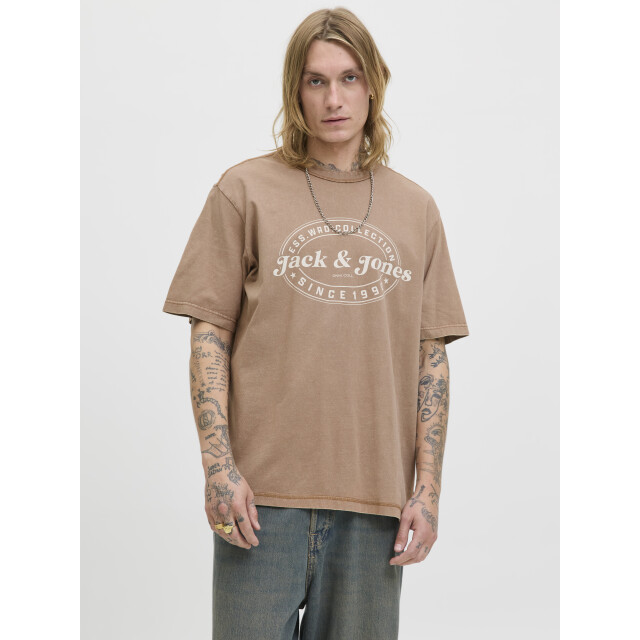 Jack & Jones Jjedover print tee ss crew neck sn 12279524 large