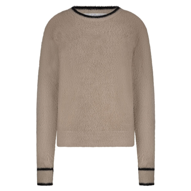 Red Button Fluffy trui clay Fluffy Trui Clay large