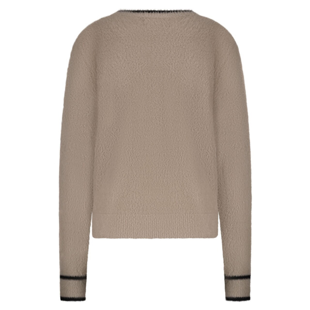 Red Button Fluffy trui clay Fluffy Trui Clay large