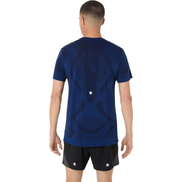 Asics road seamless ss top hardloop t-shirt korte mouw zomer heren - 071884_200-XL large