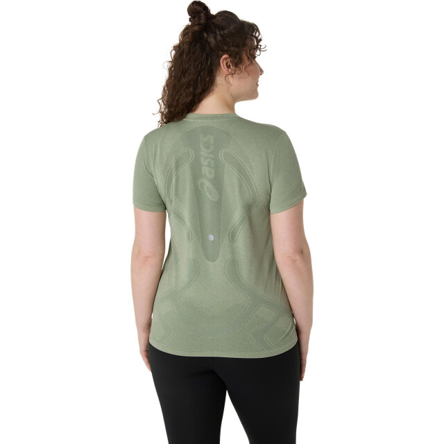 Asics road seamless ss top hardloop t-shirt korte mouw zomer dames - 071888_200-XL large