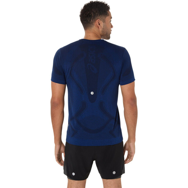 Asics road seamless ss top hardloop t-shirt korte mouw zomer heren - 071884_200-XL large