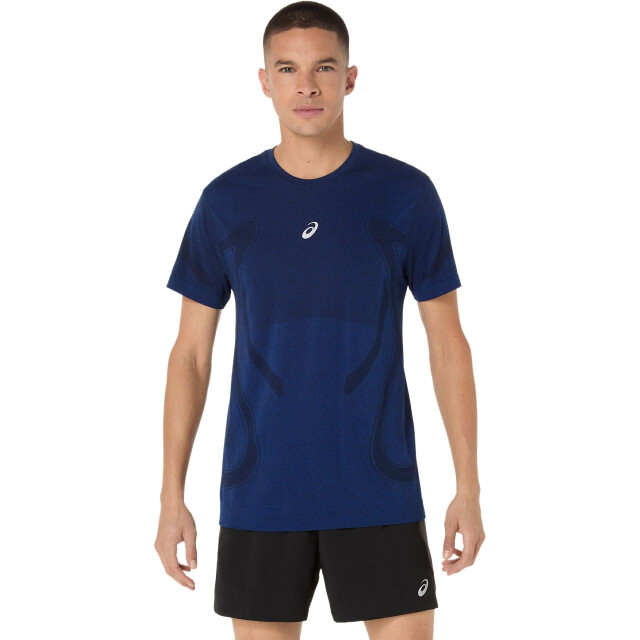 Asics road seamless ss top hardloop t-shirt korte mouw zomer heren - 071884_200-XL large