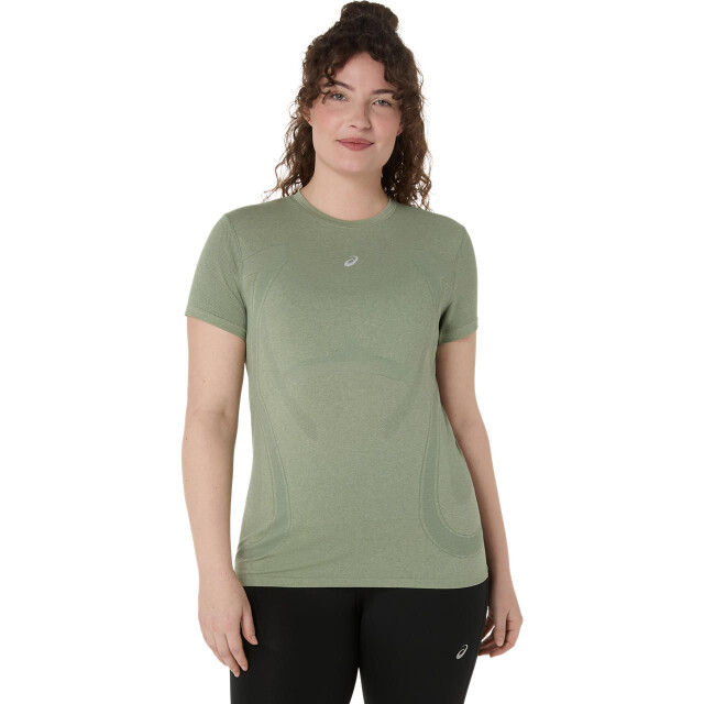 Asics road seamless ss top hardloop t-shirt korte mouw zomer dames - 071888_200-XL large