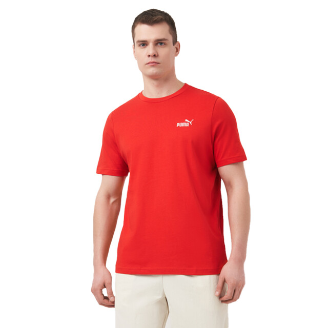 Puma Heren essentials no 1 klein logo t-shirt UTPP4904_red large