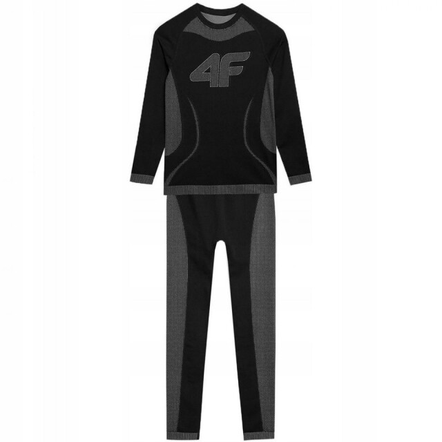 4F Kinderen/kids jaw23useaf109 thermoactieve naadloze onderlagen set UTPP5705_black large