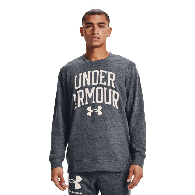Under Armour Heren rival french terry crew hals sweatshirt UTPP2281_navyblue large