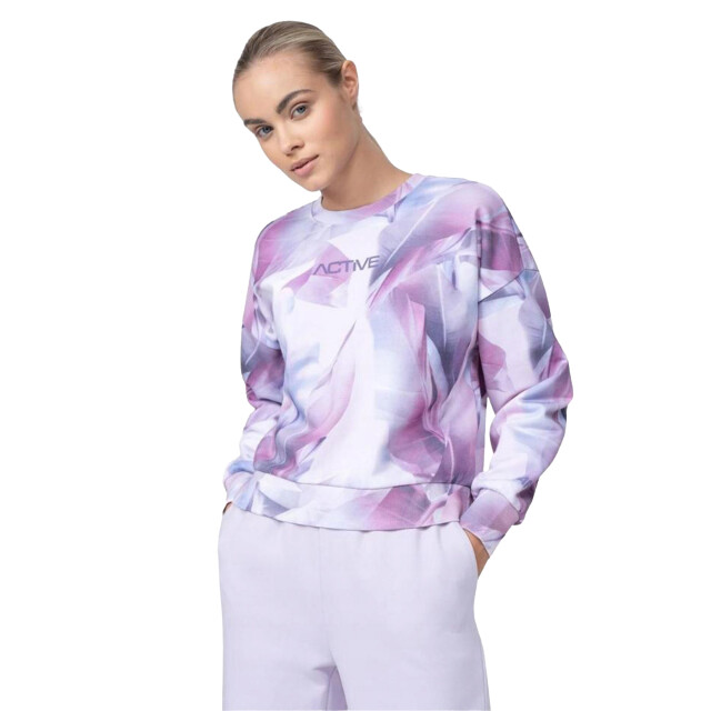 4F Dames sweatshirt met all-over print UTPP1718_multicoloured large 4F Dames sweatshirt met all-over print UTPP1718_multicoloured large