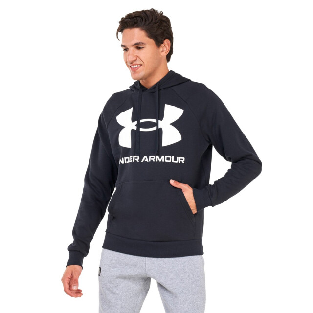 Under Armour Heren rival groot logo fleece training hoodie UTPP5542_black large