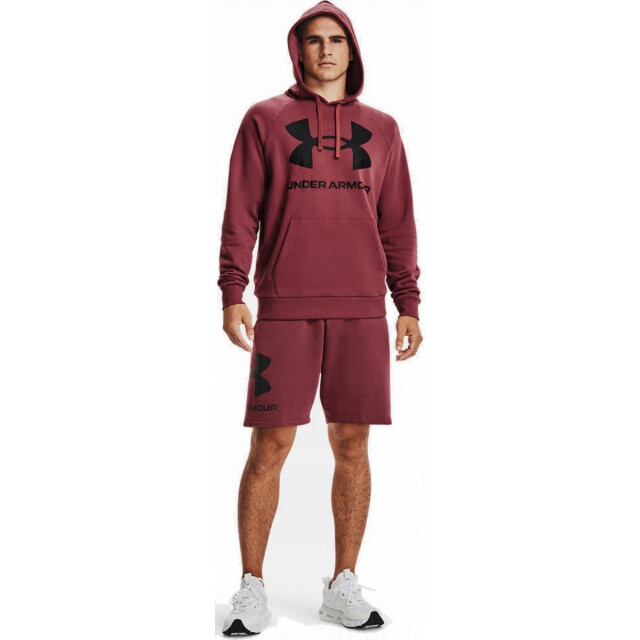 Under Armour Heren rival groot logo fleece training hoodie UTPP5542_darkred large