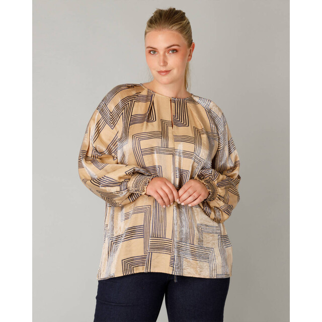 Yesta Top korte mouw a005714 fleur Yest Curve Top lange mouw A005714 FLEUR large
