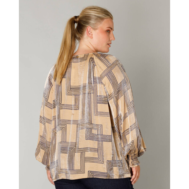 Yesta Top korte mouw a005714 fleur Yest Curve Top lange mouw A005714 FLEUR large