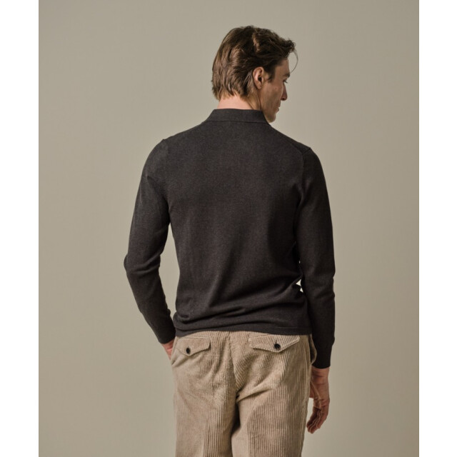Profuomo Ppwj30012c h heren polo trui met halfzip - profu H/PPWJ30012C large