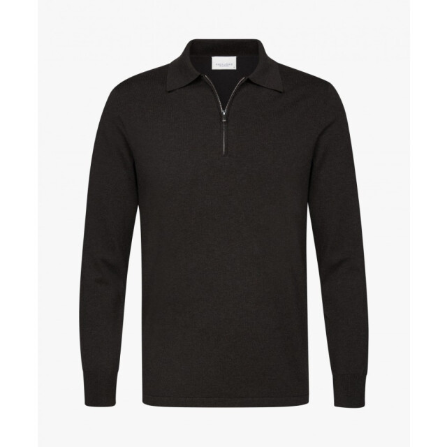Profuomo Ppwj30012c h heren polo trui met halfzip - profu H/PPWJ30012C large