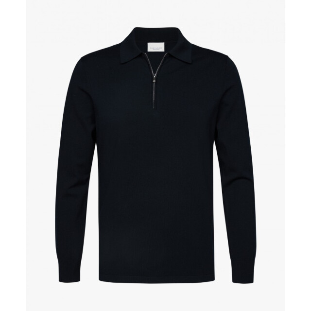 Profuomo Ppwj30012e p heren polo trui met half zip profu P/PPWJ30012E large