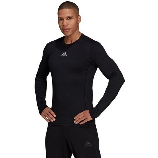 Adidas Heren tech-fit t-shirt met lange mouwen UTPP4274_black large