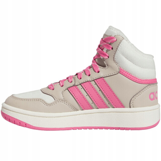 Adidas Kinder/kids hoops 3.0 mid cut trainers UTPP5022_whitepink large