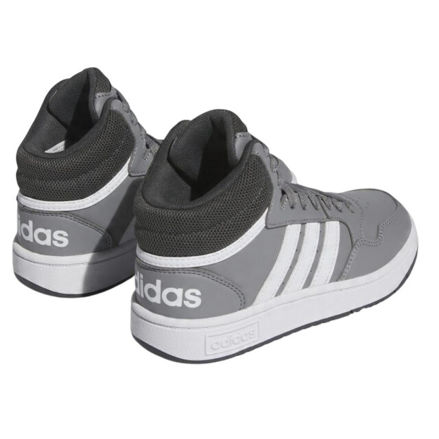Adidas Kinder/kids hoops 3.0 mid cut trainers UTPP5022_greywhite large