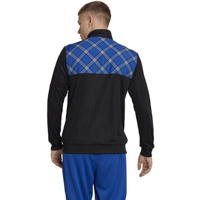 Adidas Heren tiro geruit trainingsjack met logo UTPP4615_blackblue large Adidas Heren tiro geruit trainingsjack met logo UTPP4615_blackblue large