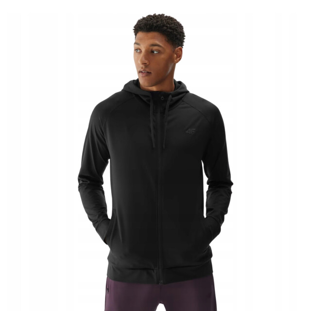 4F Heren waw24tfswm403 hoodie met volledige rits UTPP5547_black large