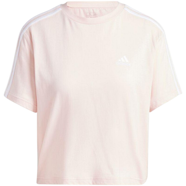 Adidas Dames essentials 3 strepen single jersey gewaad top UTPP3192_beige large