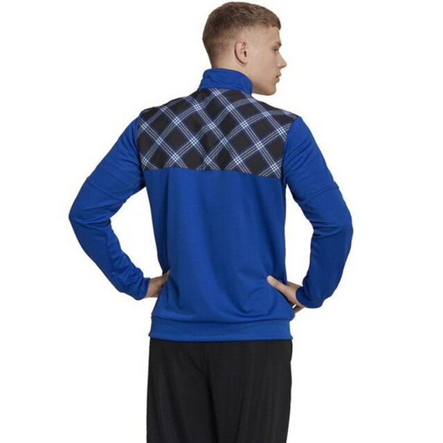 Adidas Heren tiro geruit trainingsjack met logo UTPP4615_blue large Adidas Heren tiro geruit trainingsjack met logo UTPP4615_blue large