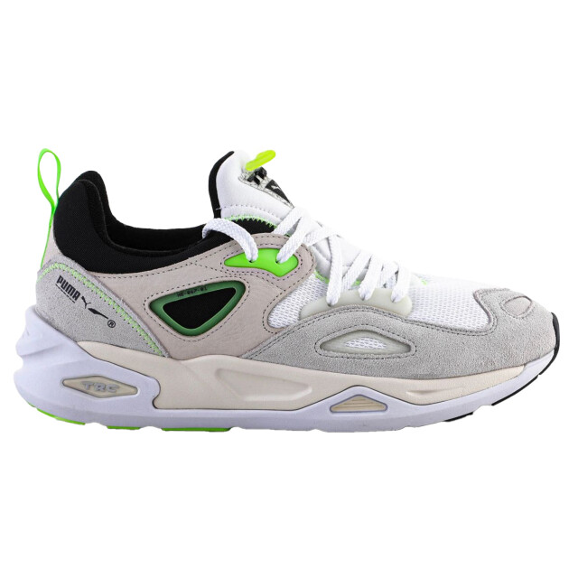 Puma Heren trc blaze the triangle leren trainers UTPP5965_beigegreenwhite large
