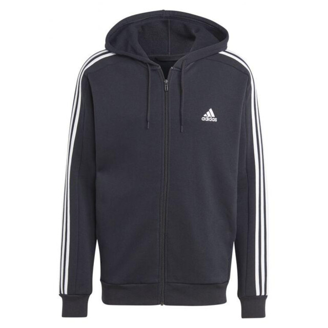 Adidas Heren 3 stripes full zip hoodie UTPP3756_black large Adidas Heren 3 stripes full zip hoodie UTPP3756_black large