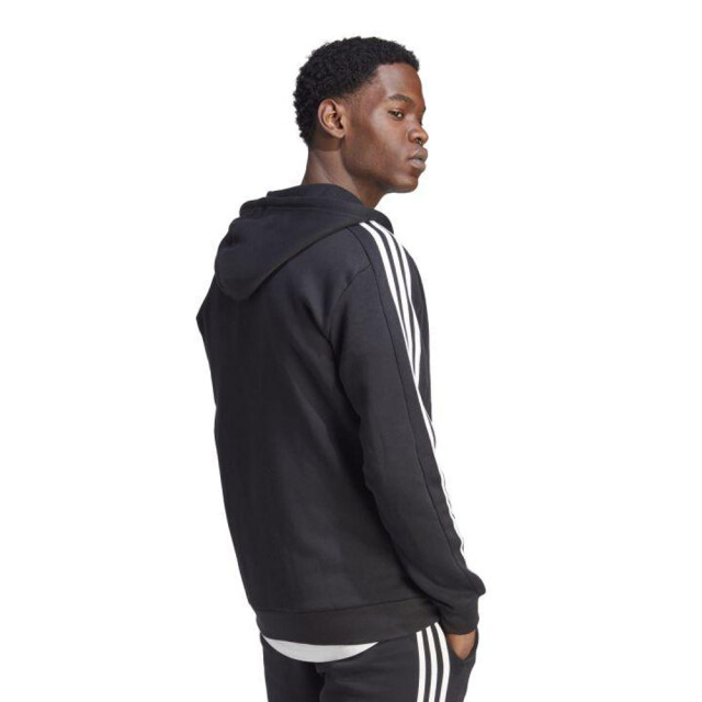 Adidas Heren 3 stripes full zip hoodie UTPP3756_black large Adidas Heren 3 stripes full zip hoodie UTPP3756_black large