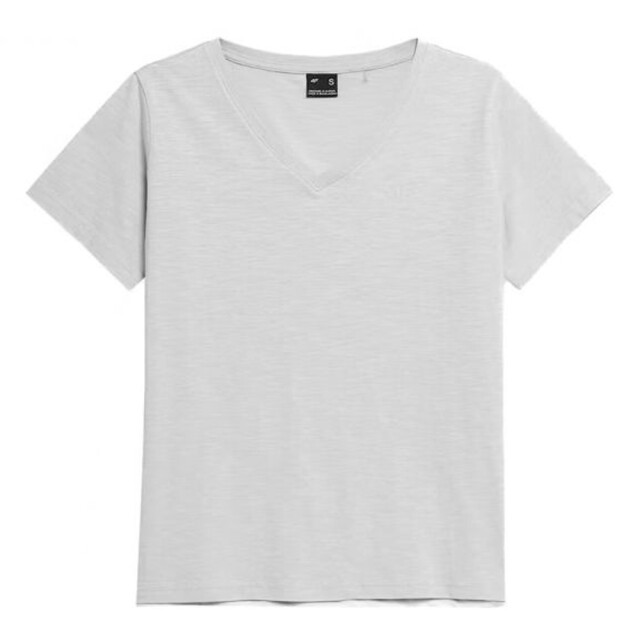 4F Dames normaal effen t-shirt UTPP1544_grey large 4F Dames normaal effen t-shirt UTPP1544_grey large