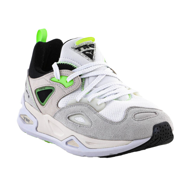 Puma Heren trc blaze the triangle leren trainers UTPP5965_beigegreenwhite large