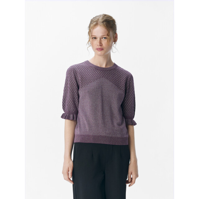 Object Objfrima s/s re knit top 140 23047210 large