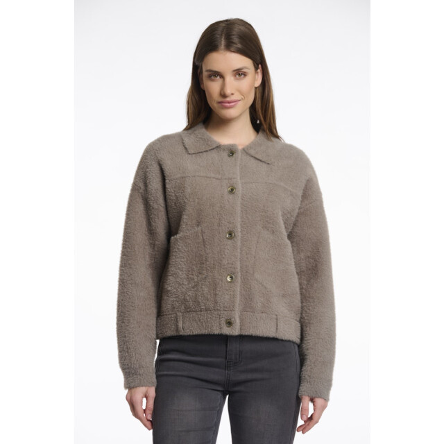 Rino & Pelle Boxy jacket taupe 4512.77.0012 large
