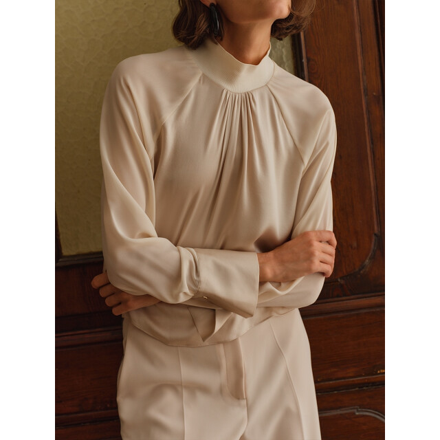 Dante 6 D6 estela silk mixed top D6 Estela Silk Mixed Top/1374 Oatmeal Cream large