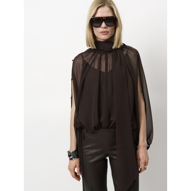 Dante 6 D6 sonia bohemian blouse D6 Sonia Bohemian Blouse/8880 Espresso Brown large