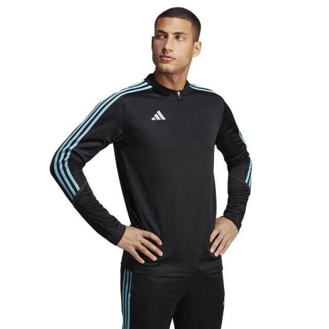 Adidas Heren tiro 23 club quarter zip training sweatshirt UTPP3263_blackblue large Adidas Heren tiro 23 club quarter zip training sweatshirt UTPP3263_blackblue large