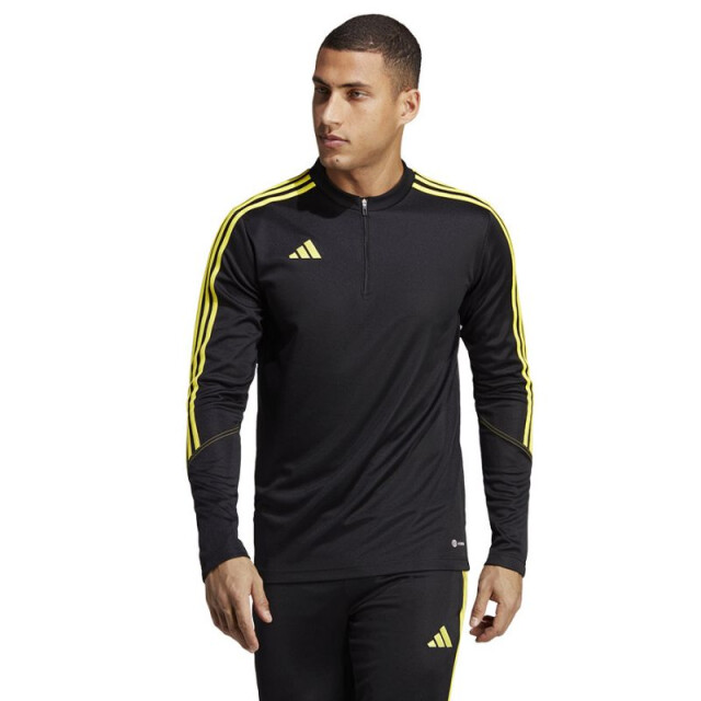 Adidas Heren tiro 23 club quarter zip training sweatshirt UTPP3263_blackyellow large Adidas Heren tiro 23 club quarter zip training sweatshirt UTPP3263_blackyellow large