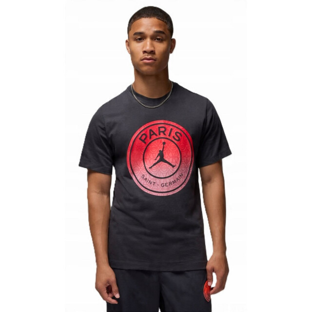 Nike Heren jordan paris saint germain fc logo t-shirt UTPP5729_black large