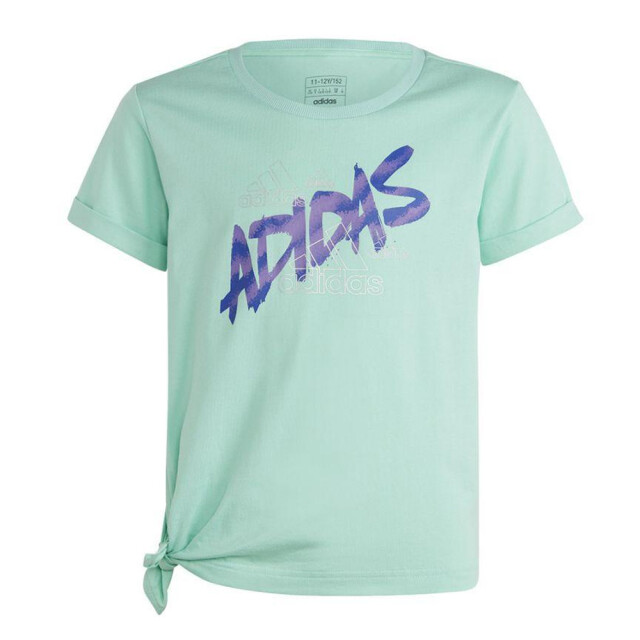 Adidas Kinderen/kinderen knotted dance t-shirt UTPP2812_green large Adidas Kinderen/kinderen knotted dance t-shirt UTPP2812_green large