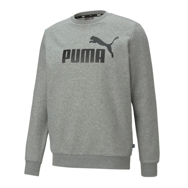 Puma Heren essentials sweatshirt met groot logo en ronde hals UTPP1436_greysilver large