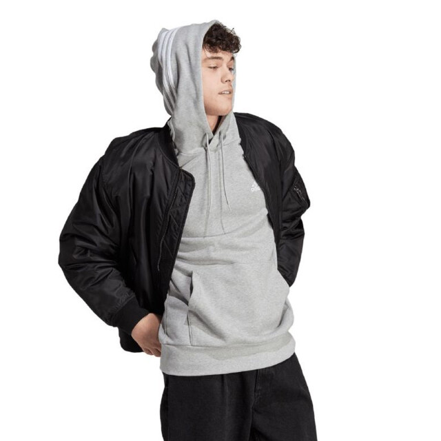 Adidas Heren essentials 3 stripes french terry hoodie UTPP3277_grey large