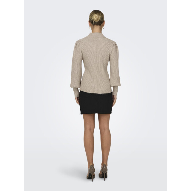 Only onlkatia l/s highneck pullover knt 15232494 mocha meringue 06711.881.0007 large