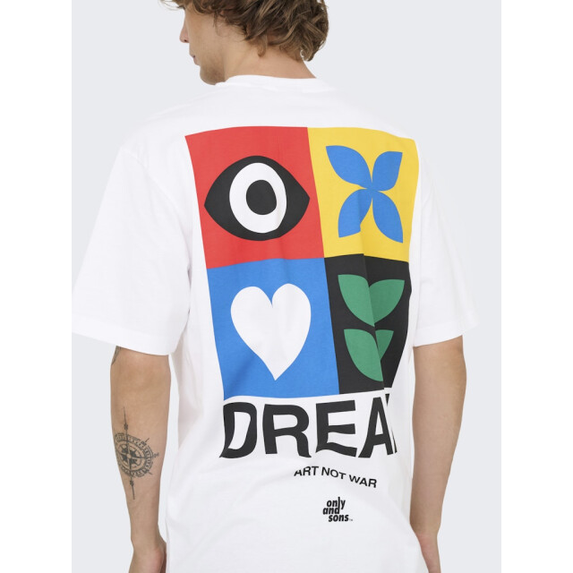 Only & Sons onsfred giroud rlx ss tee 22036984 bright white 05011.100.0257 large