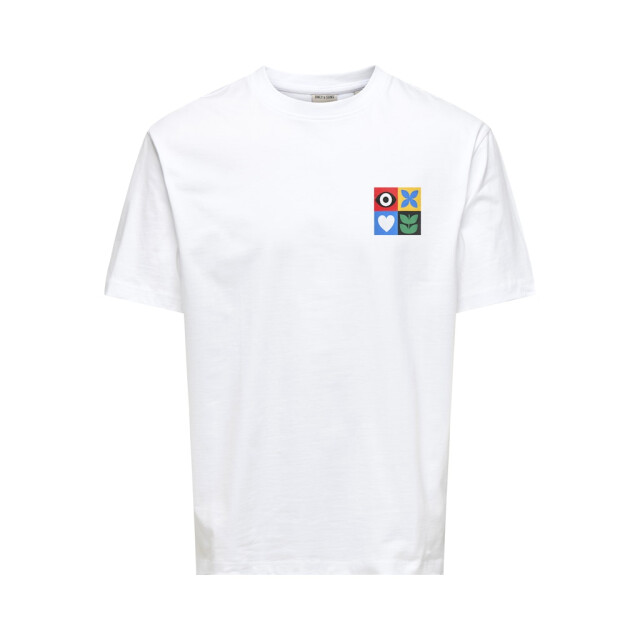 Only & Sons onsfred giroud rlx ss tee 22036984 bright white 05011.100.0257 large