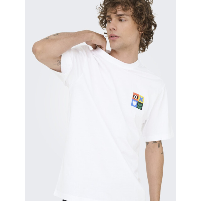 Only & Sons onsfred giroud rlx ss tee 22036984 bright white 05011.100.0257 large
