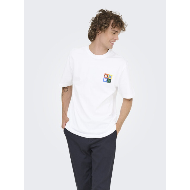 Only & Sons onsfred giroud rlx ss tee 22036984 bright white 05011.100.0257 large