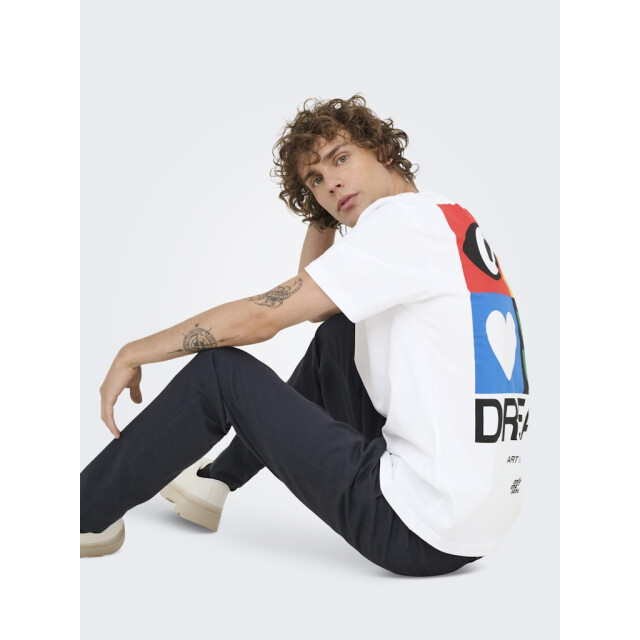 Only & Sons onsfred giroud rlx ss tee 22036984 bright white 05011.100.0257 large